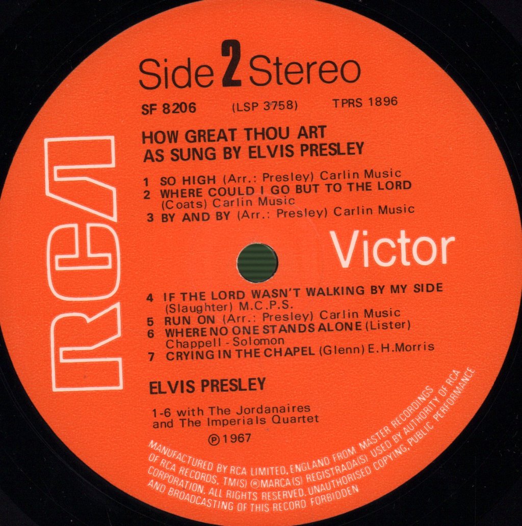 Elvis Presley - How Great Thou Art - Lp