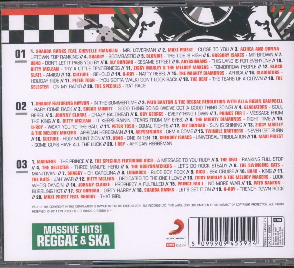 Various Artists - Massive Hits! Reggae & Ska - Cd Set