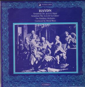 David Blum / Esterhazy Orchestra - Haydn - Symphony No.39 In G Minor / No.73 In D - Lp