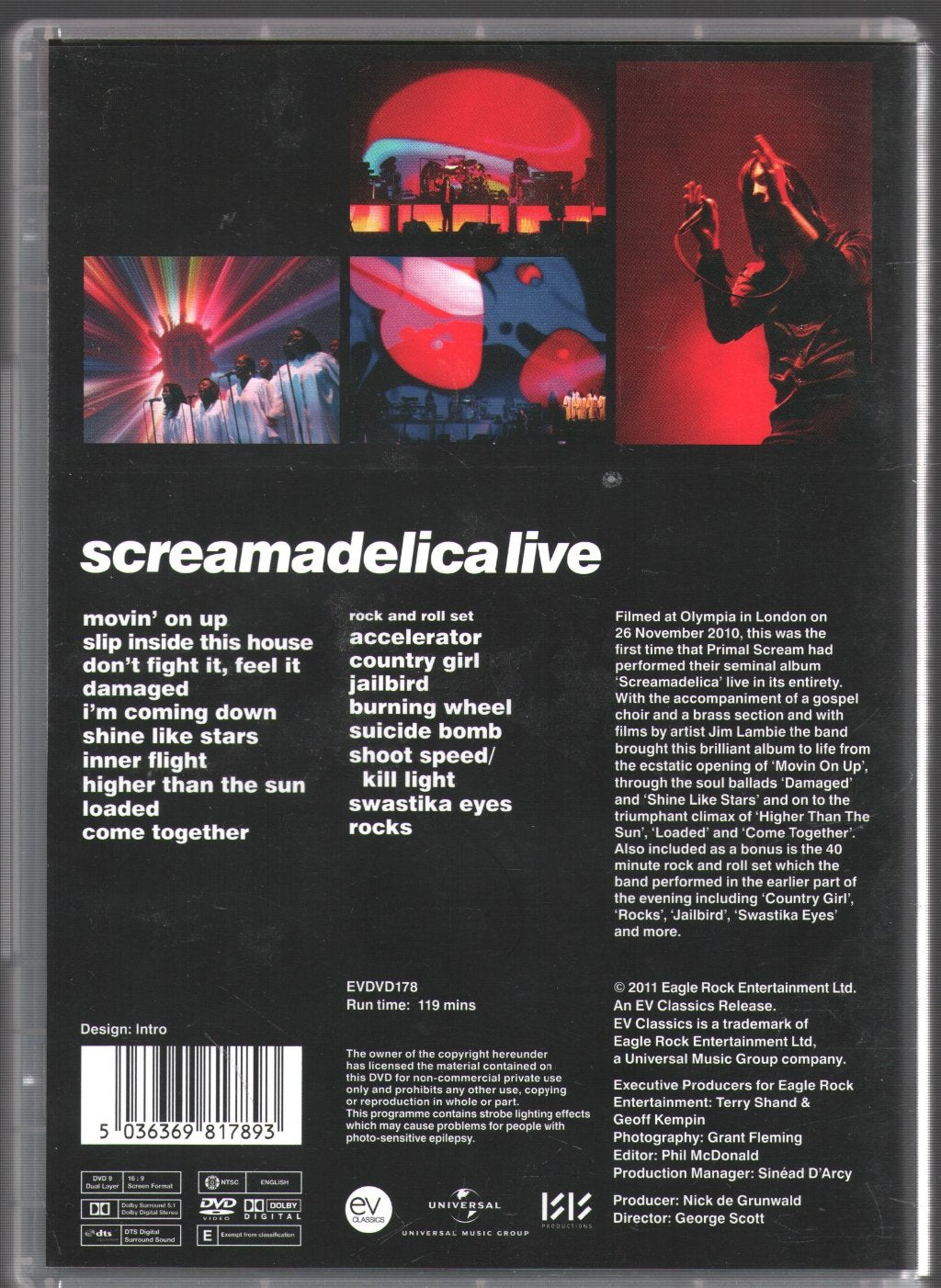 Primal Scream - Screamadelica Live - Dvd