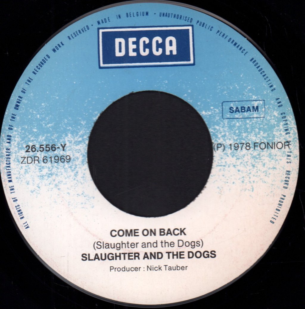 Slaughter And The Dogs - Quick Joey Small - 7 Inch