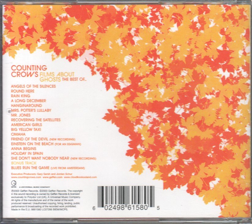 Counting Crows - Films About Ghosts (The Best Of Counting Crows) - Cd