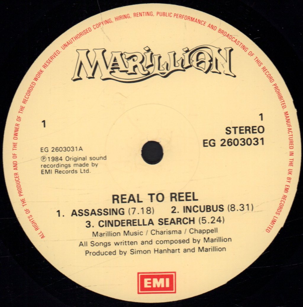 Marillion - Real To Reel - Lp