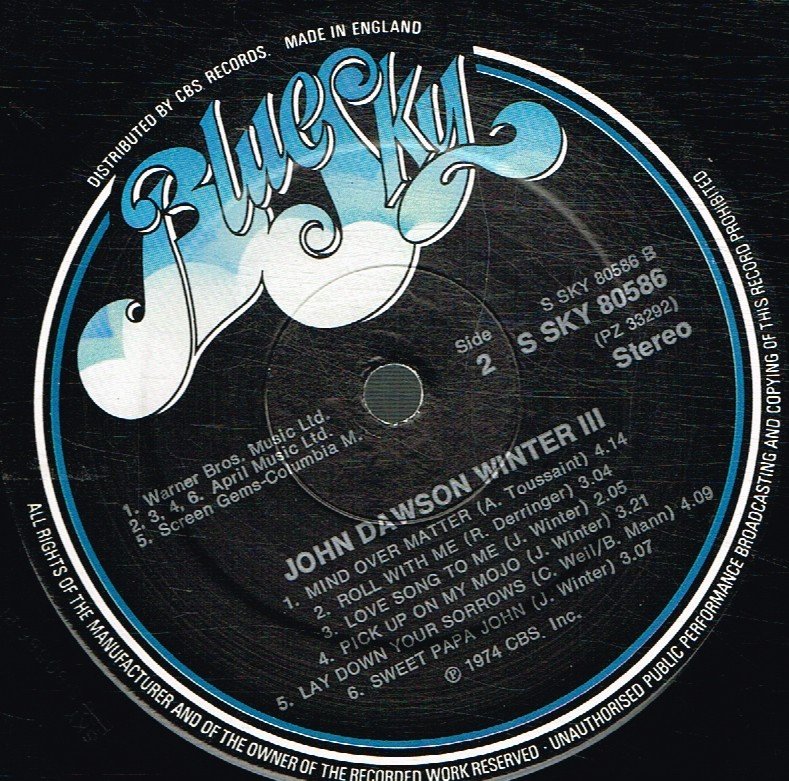Johnny Winter - John Dawson Winter III - Lp
