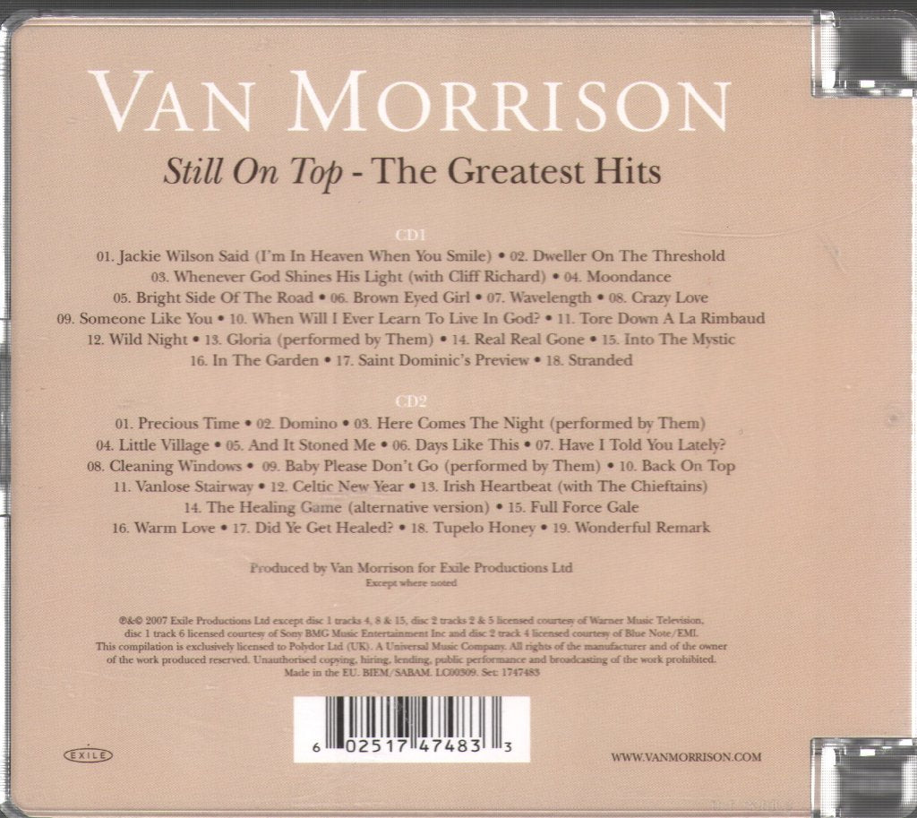 Van Morrison - Still On Top The Greatest Hits - Double Cd