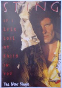 Sting - If I Ever Lose My Faith In You - Poster