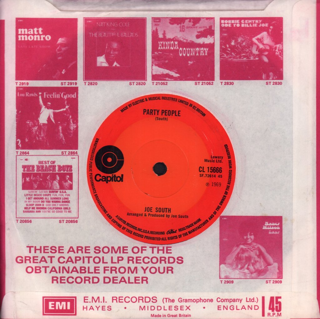 Joe South - Hush - 7 Inch