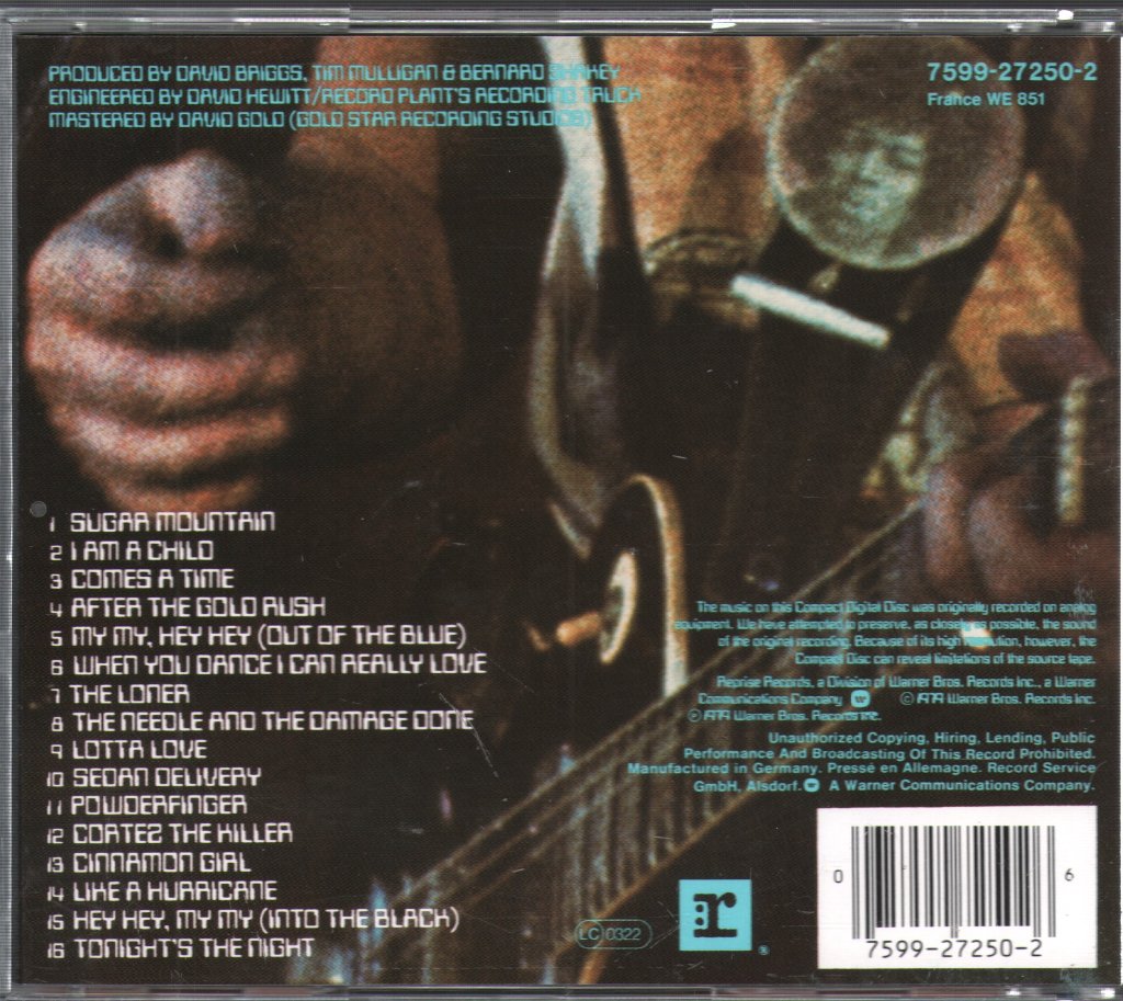 Neil Young And Crazy Horse - Live Rust - Cd
