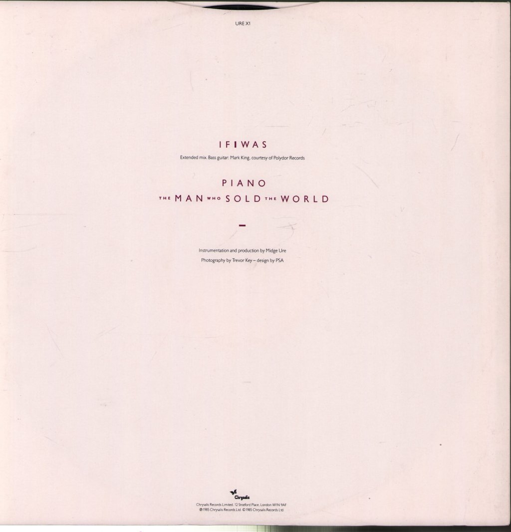 Midge Ure - If I Was - 12 Inch