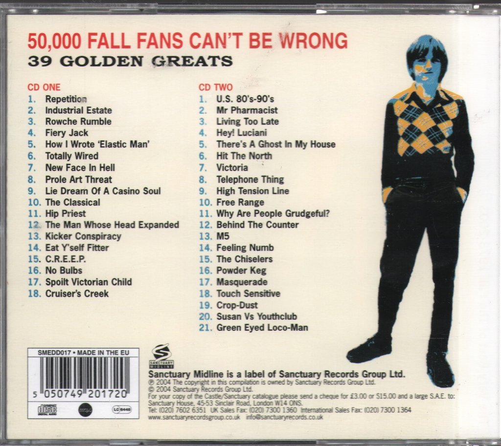 Fall - 50,000 Fall Fans Can't Be Wrong - 39 Golden Greats - Double Cd