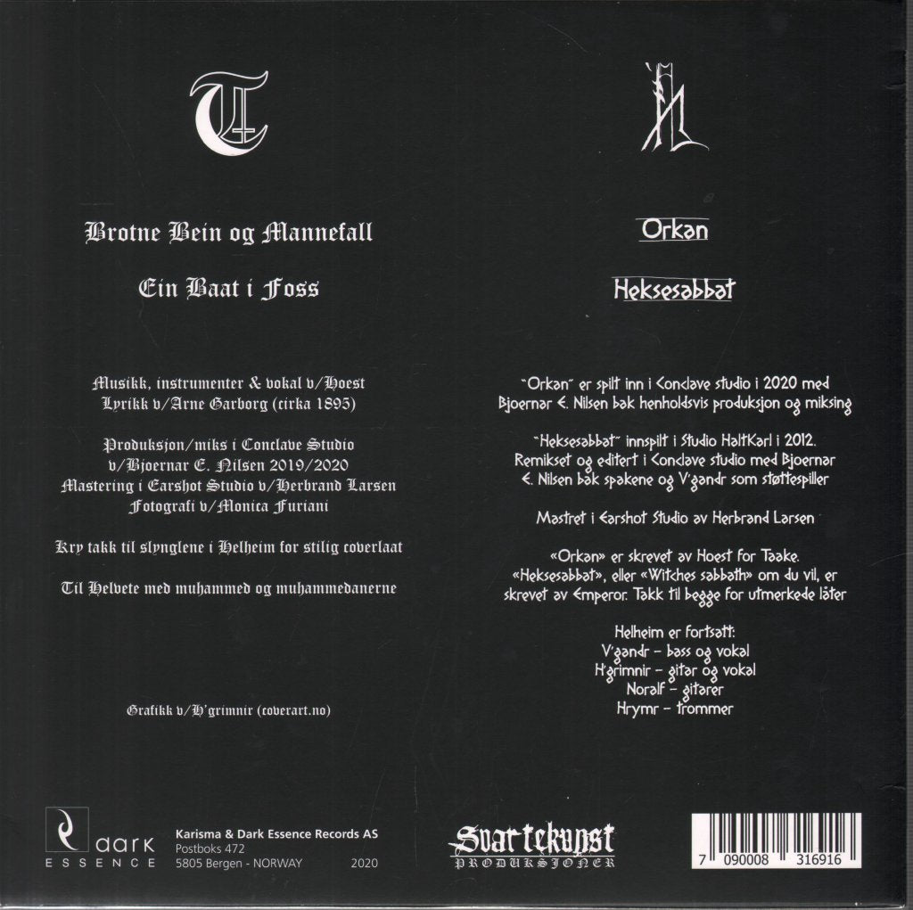 Taake/Helheim - Henholdsvis - 10 Inch