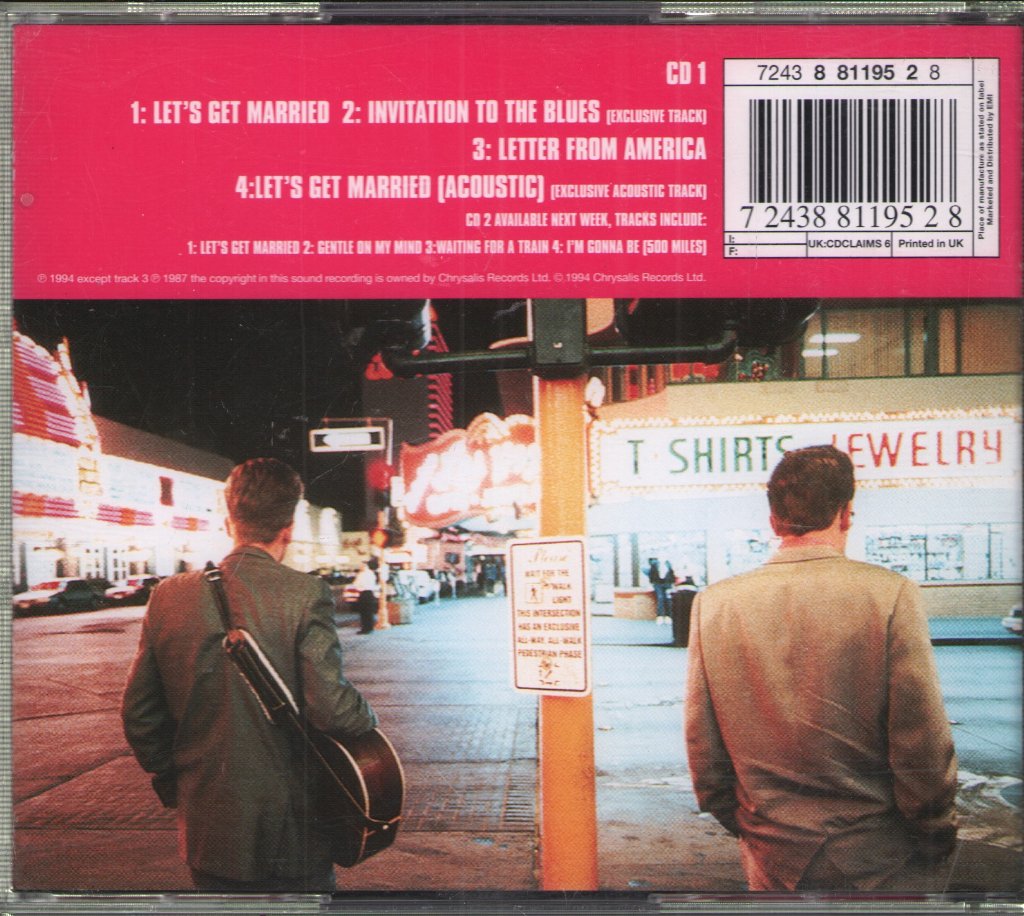 Proclaimers - Let's Get Married - Double Cd