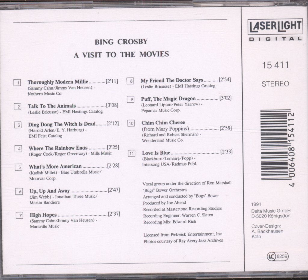Bing Crosby - A Visit To The Movies - Cd