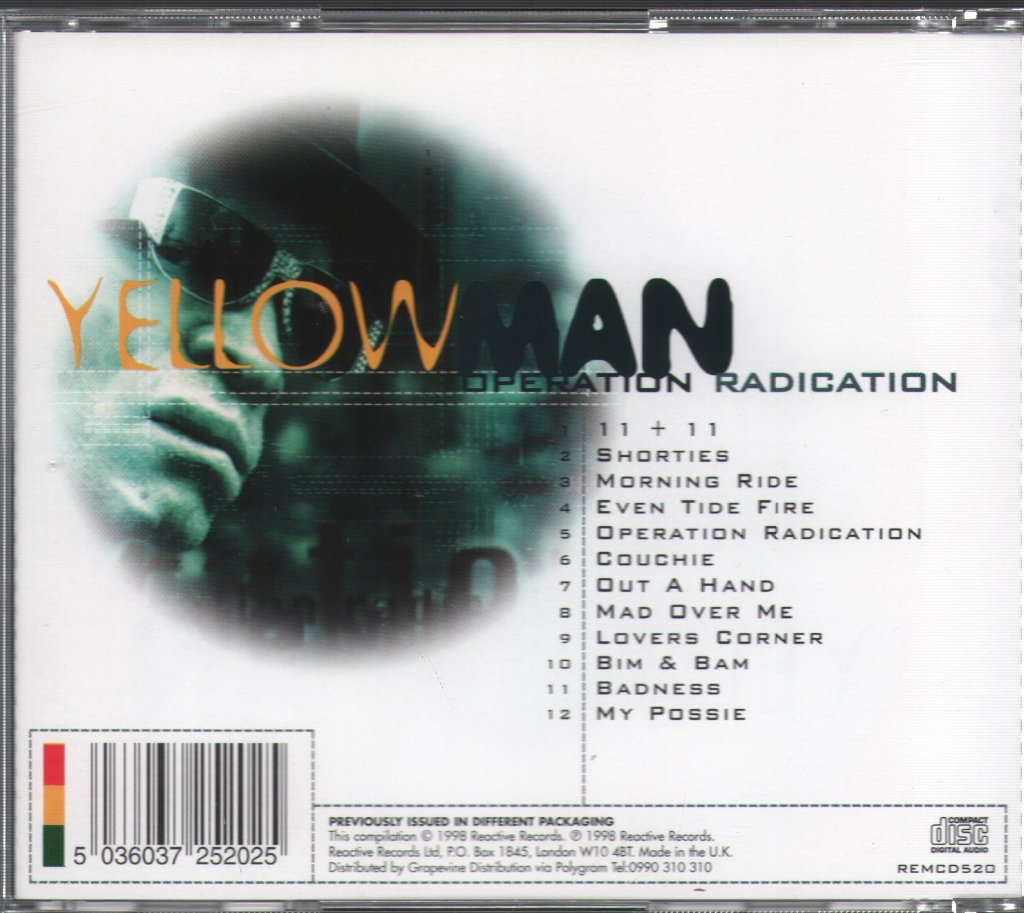 Yellowman - Operation Radication - Cd