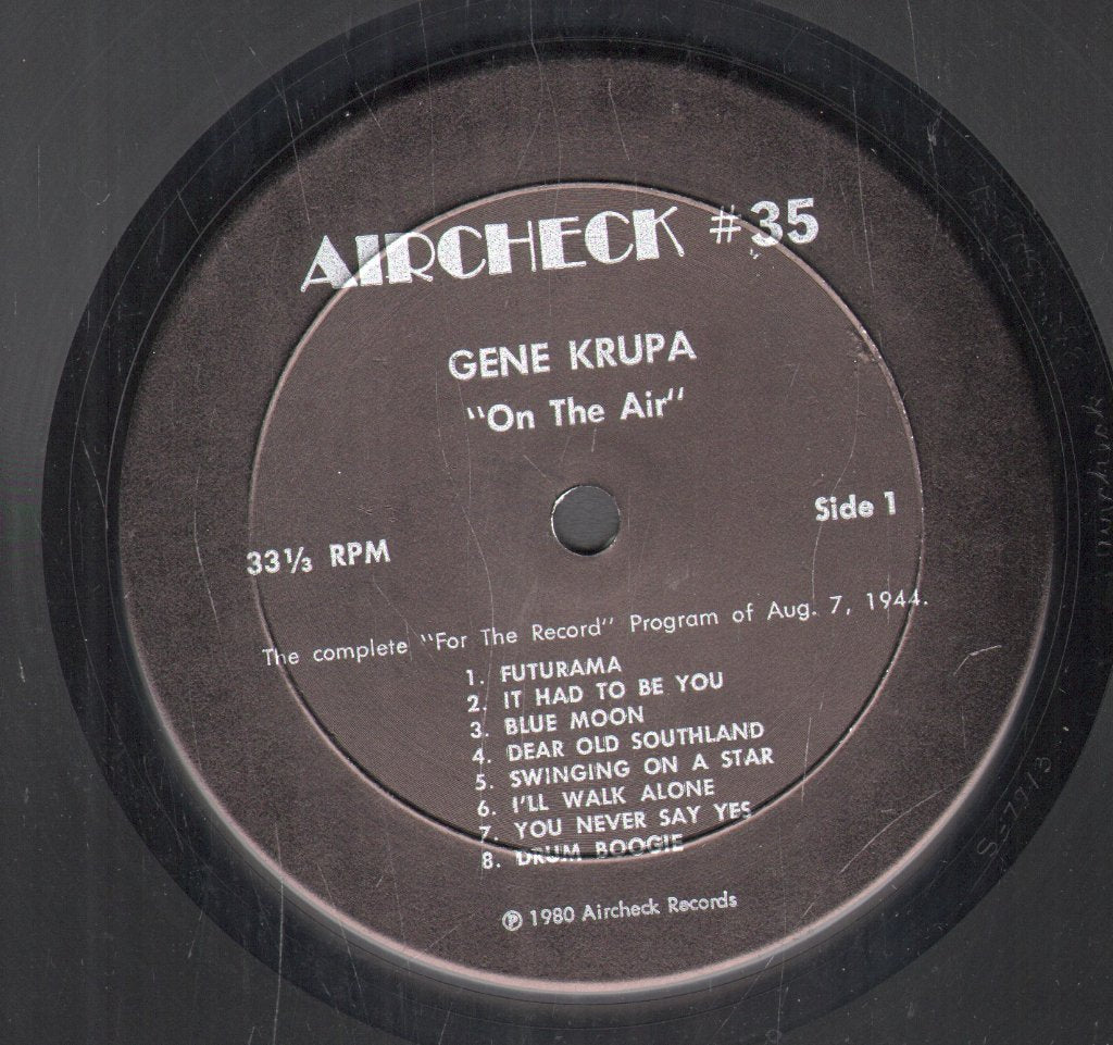 Gene Krupa And His Orchestra - On The Air 1944 - 46 - Lp