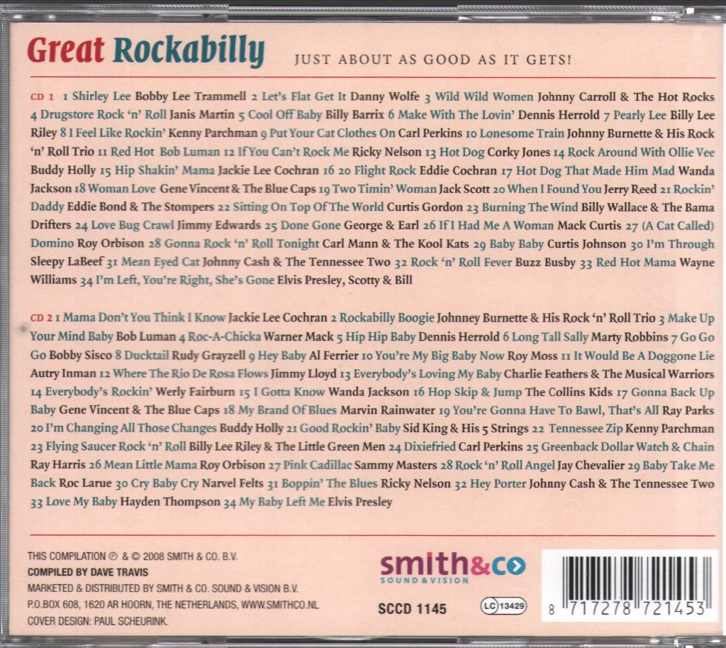 Various Artists - Great Rockabilly - Vol.2 - Double Cd