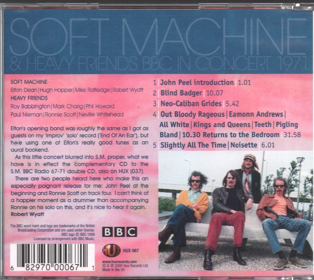 Soft Machine - BBC In Concert 1971 - Cd