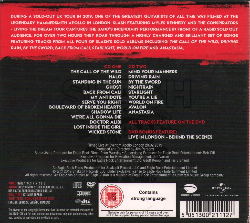 Slash Featuring Myles Kennedy And The Conspirators - Living The Dream Tour - Cd Set