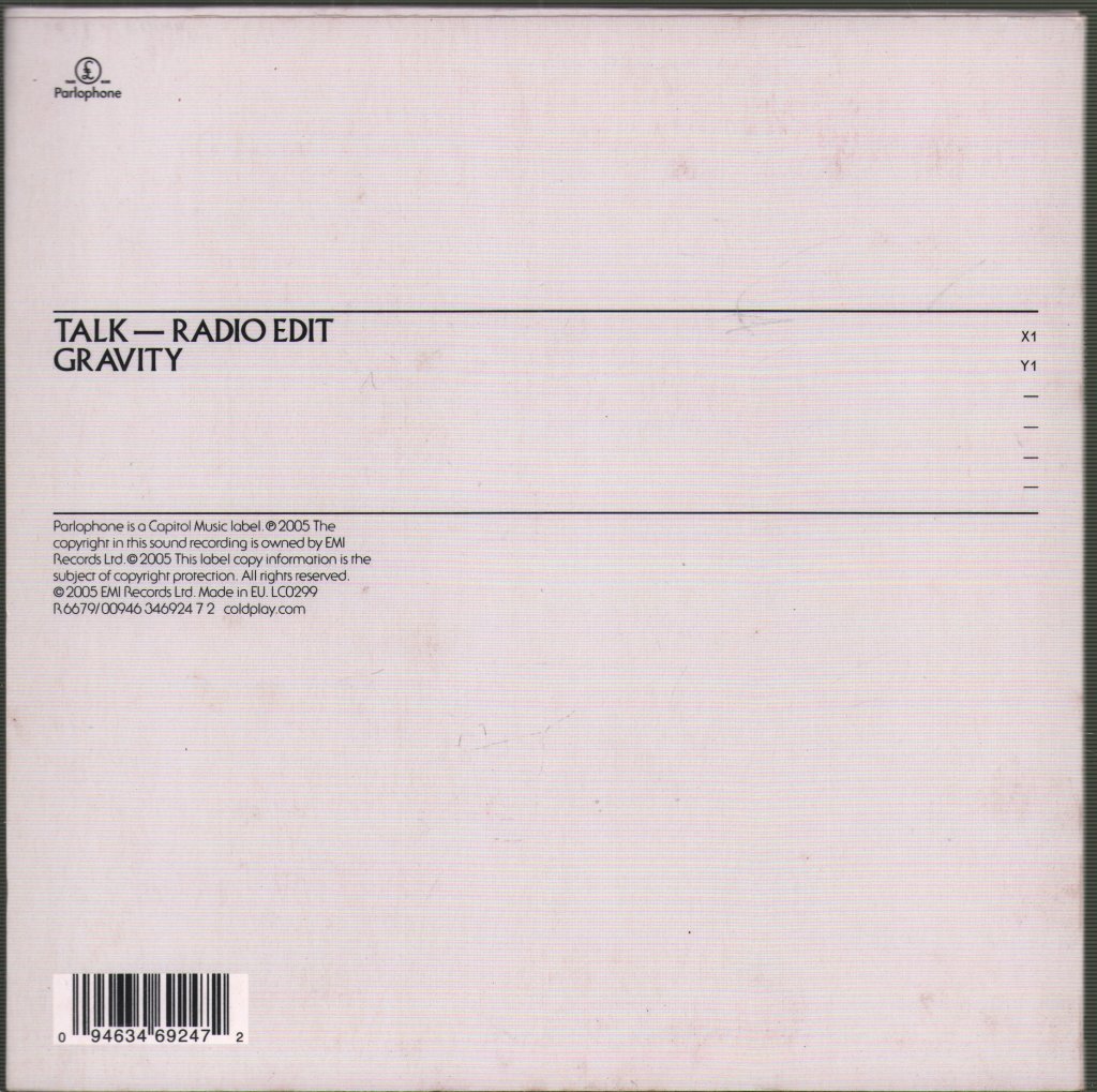 Coldplay - Talk - 7 Inch