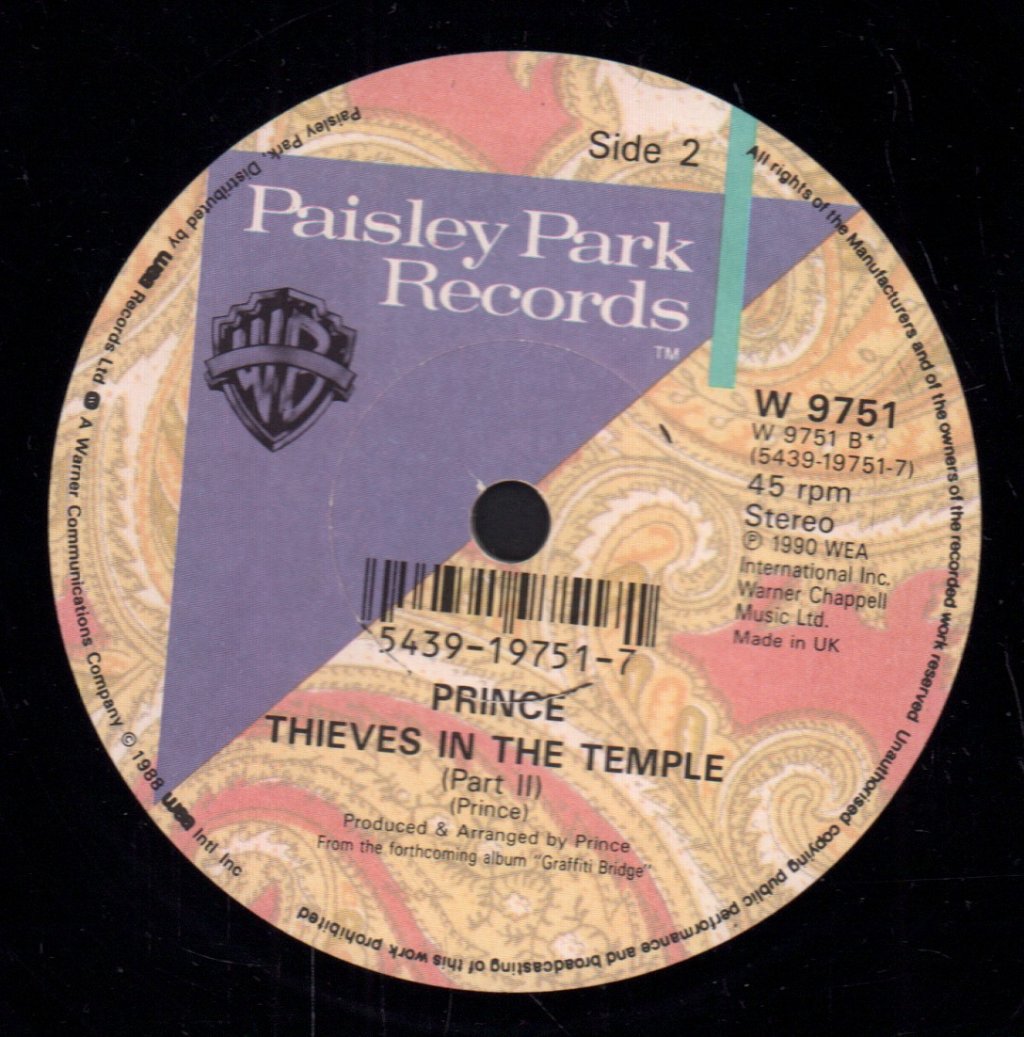 Prince - Thieves In The Temple - 7 Inch