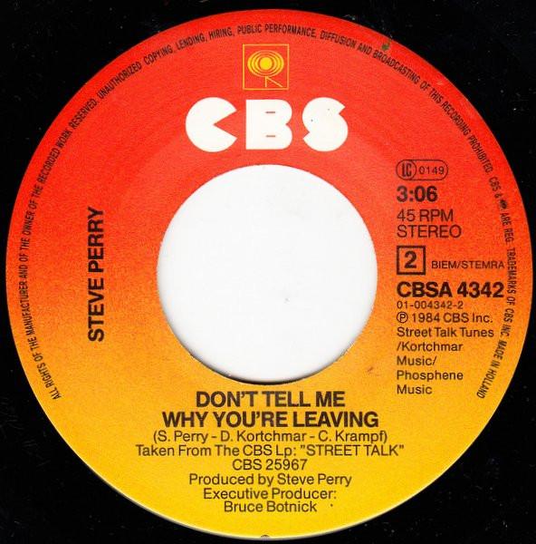 Steve Perry - Oh Sherrie - 7 Inch