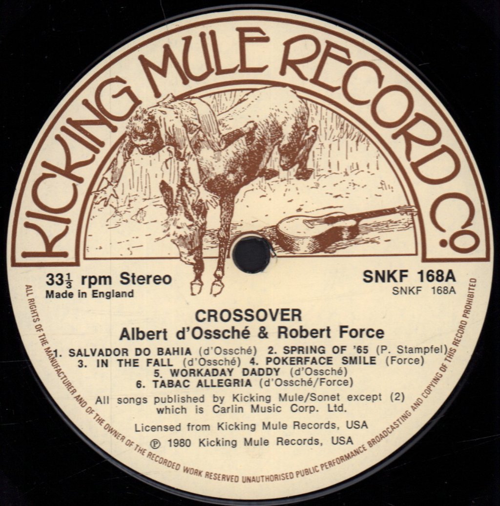 Robert Force And Albert D'ossche - Cross Over - Lp