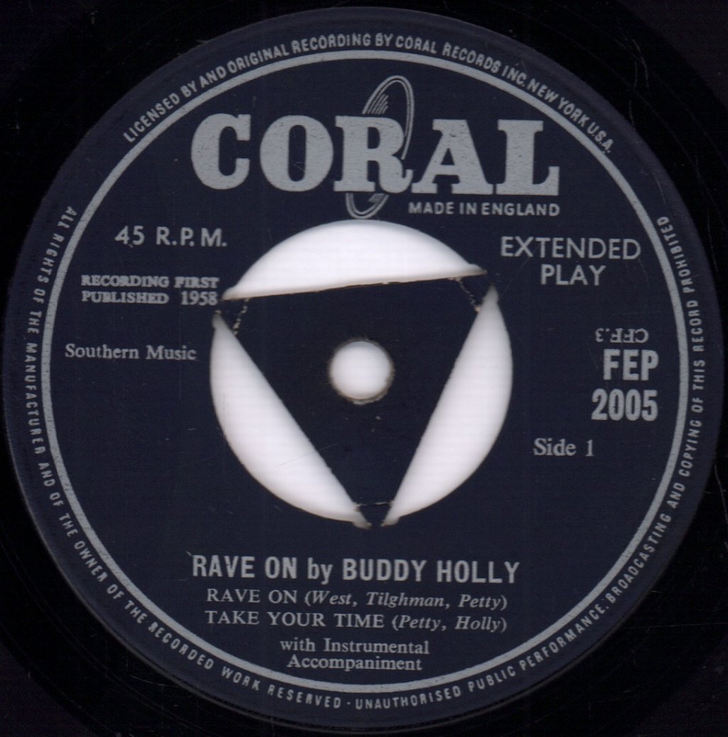 Buddy Holly - Rave On - 7 Inch