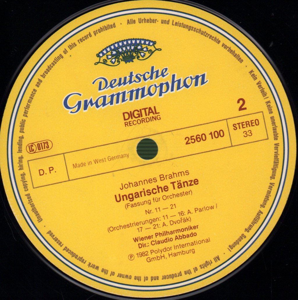 Brahms - 21 Hungarian Dances - Lp