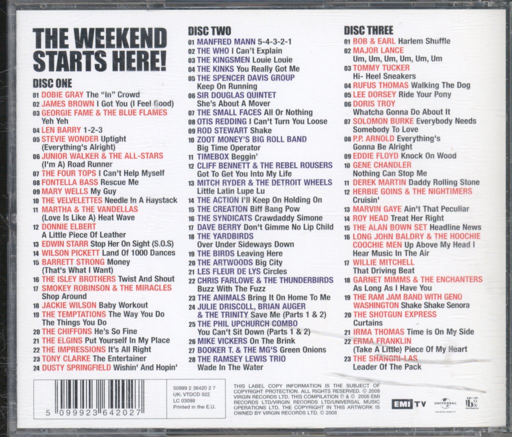 Various Artists - Weekend Starts Here - Cd Set