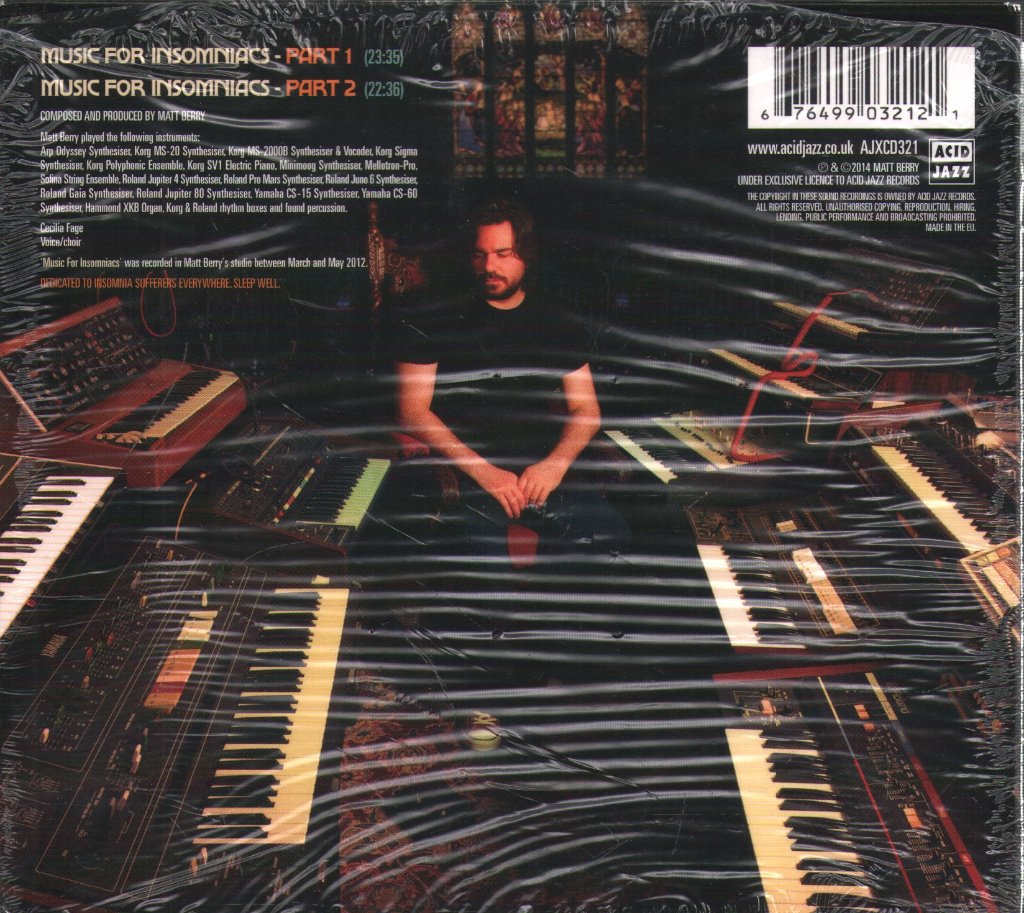Matt Berry - Music For Insomniacs - Cd