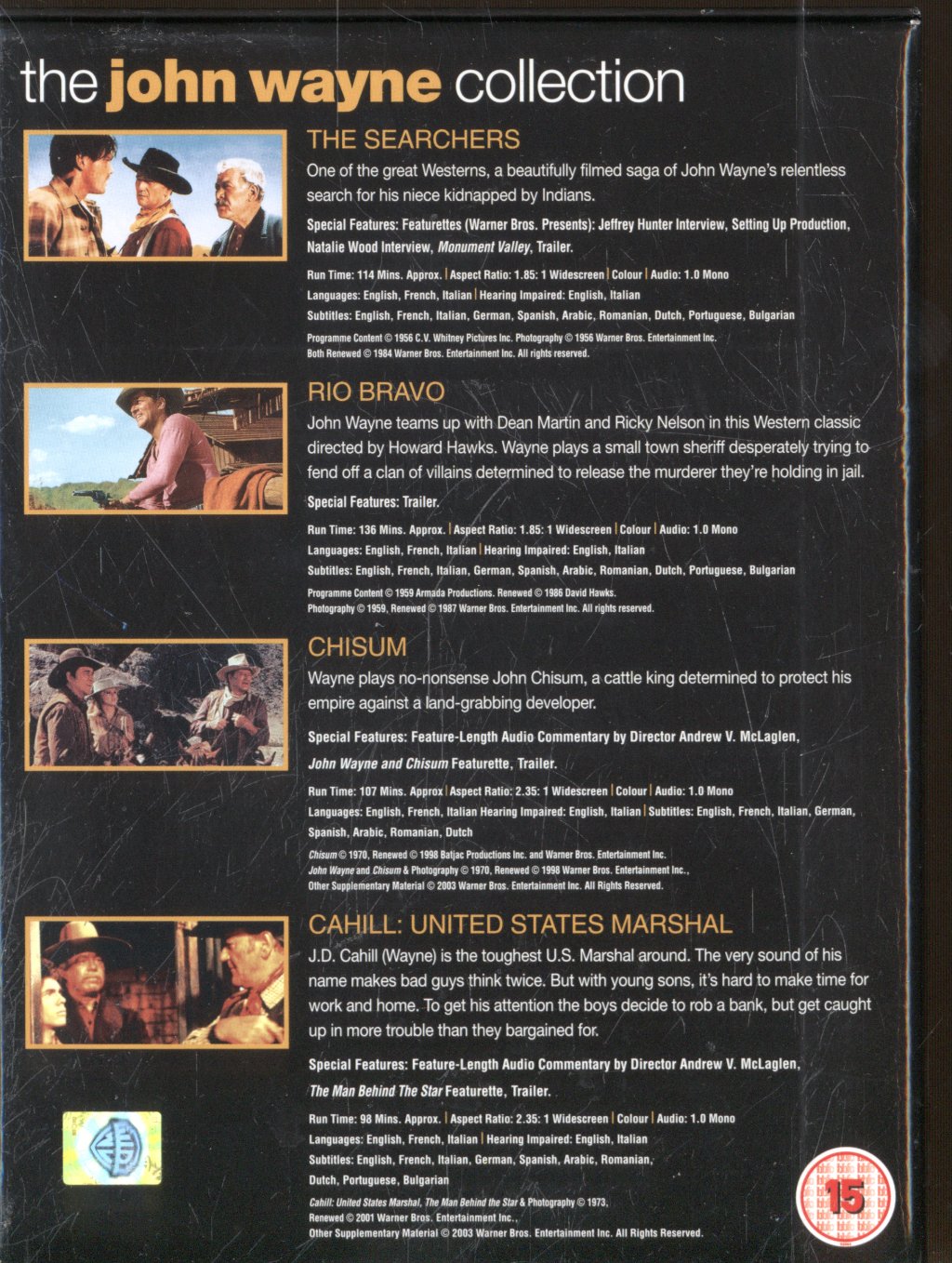John Wayne - John Wayne Collection - Dvd Box Set