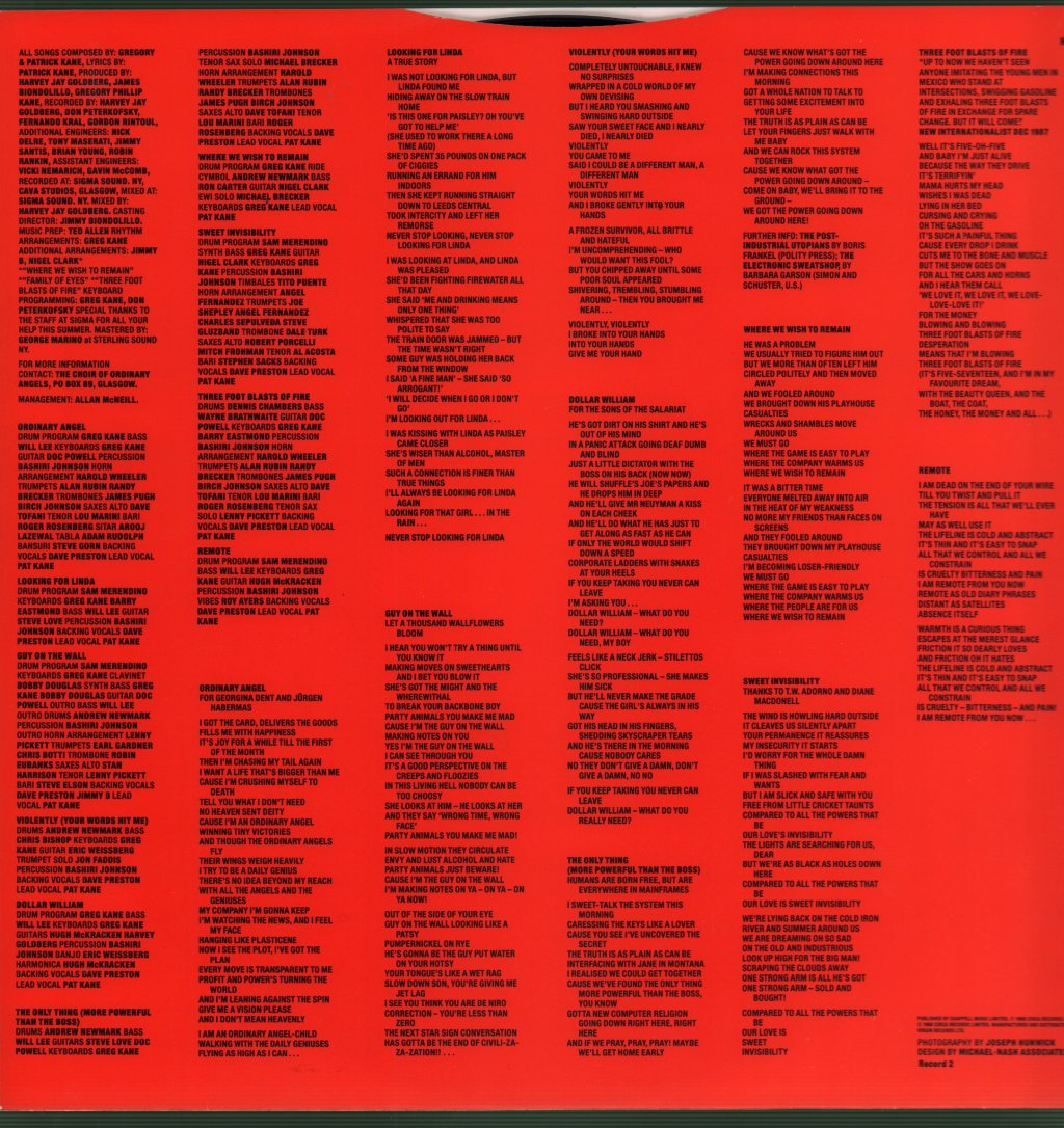 Hue And Cry - Bitter Suite - Double Lp