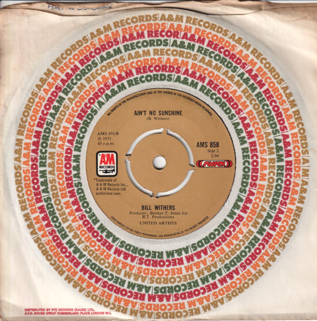 Bill Withers - Harlem / Ain't No Sunshine - 7 Inch