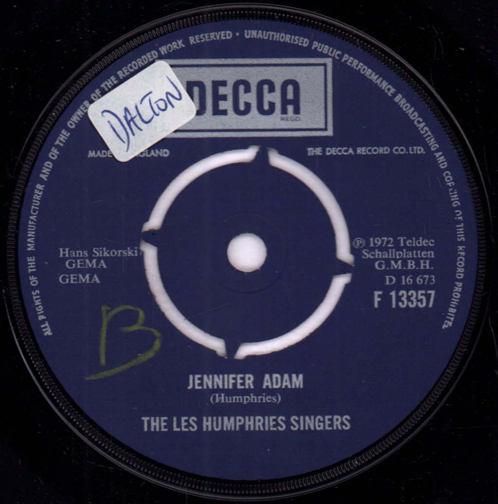 Les Humphries Singers - Mexico / Jennifer Adam - 7 Inch