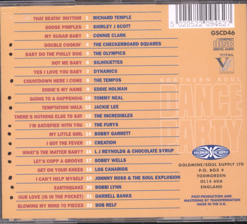 Various Artists - Northern Soul Dance Party - Cd