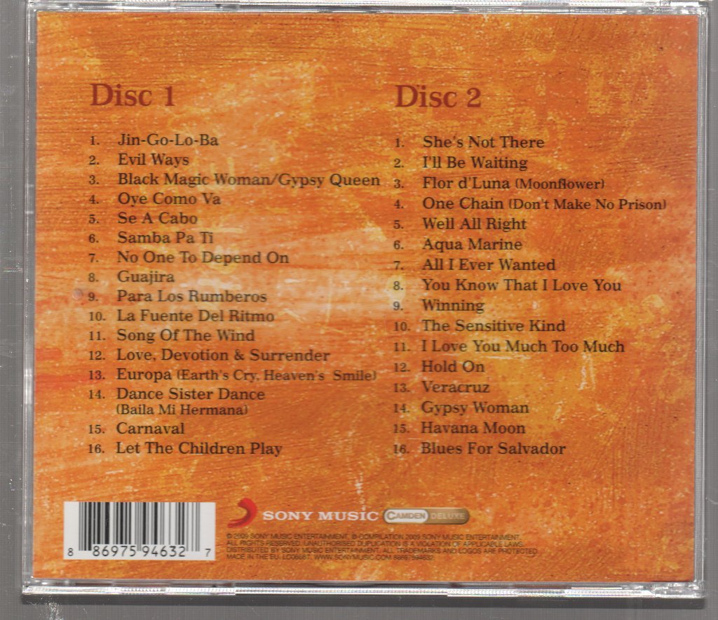 Santana - Carnaval: The Best Of Santana - Double Cd