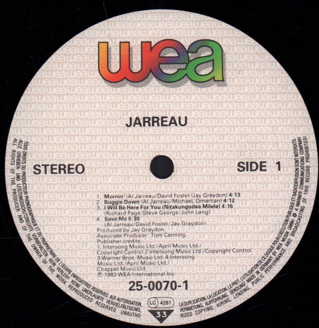 Al Jarreau - Jarreau - Lp