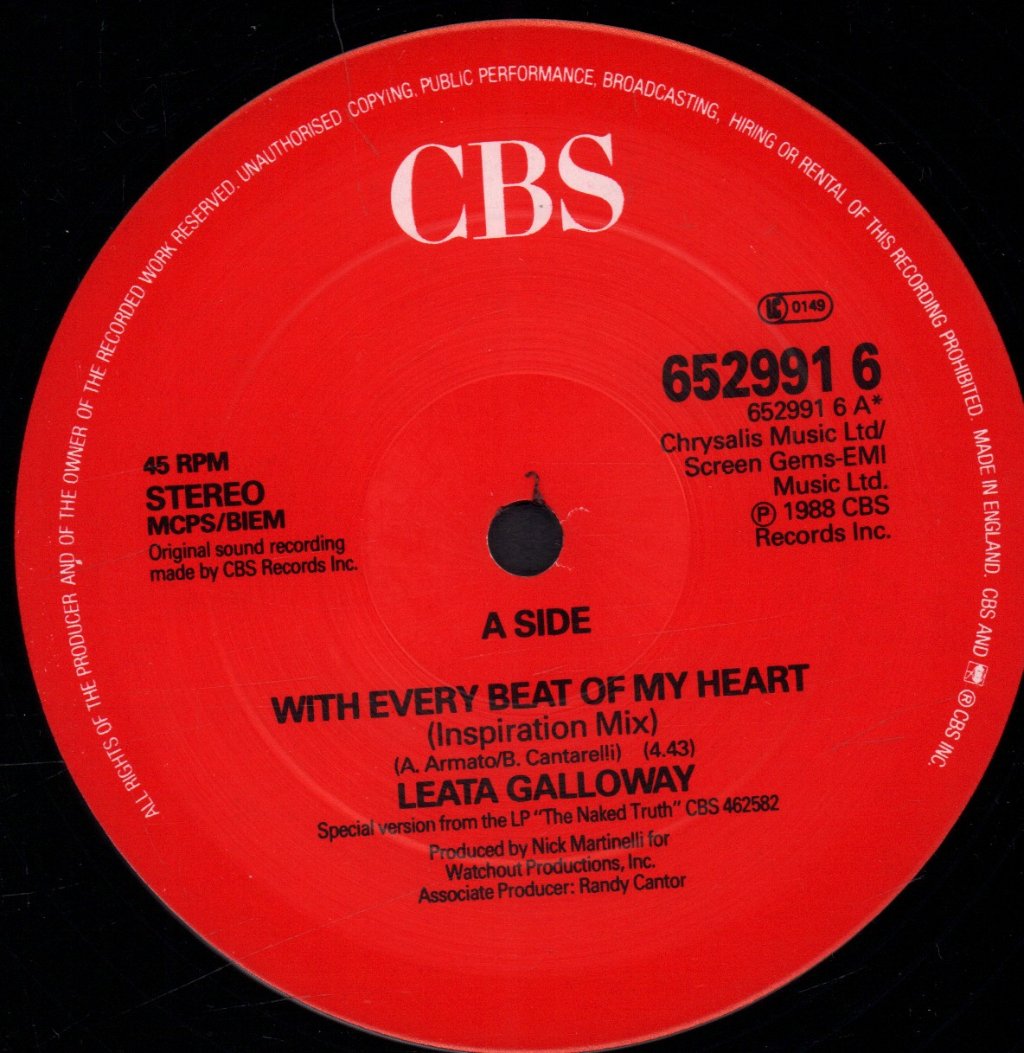 Leata Galloway - With Every Beat Of My Heart - 12 Inch