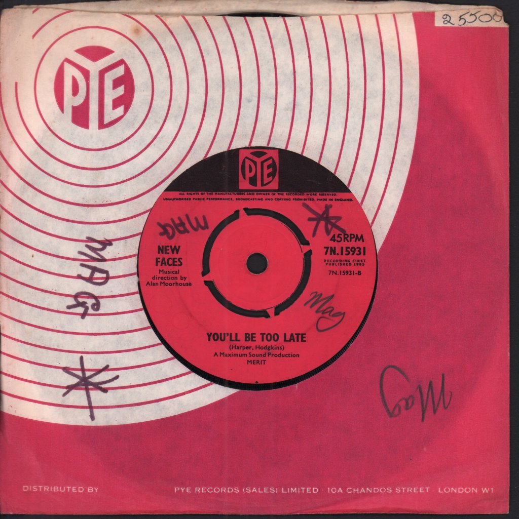 New Faces - Never Gonna Love Again - 7 Inch