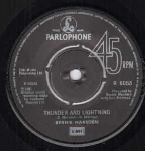 Bernie Marsden - Thunder And Lightning - 7 Inch