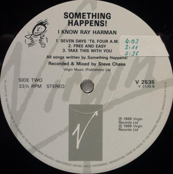Something Happens - I Know Ray Harman (A Live Recording) - Lp