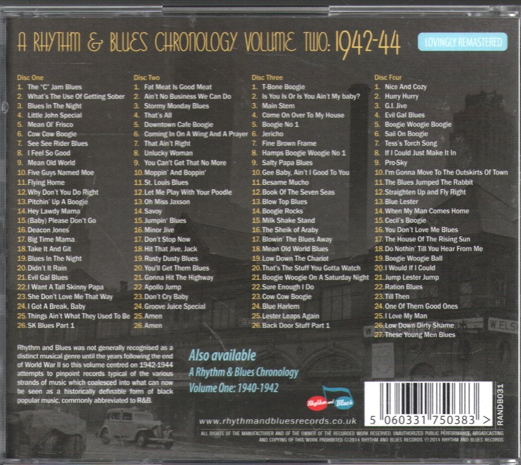 Various Artists - A Rhythm & Blues Chronology 2 1942-44 - Cd Set