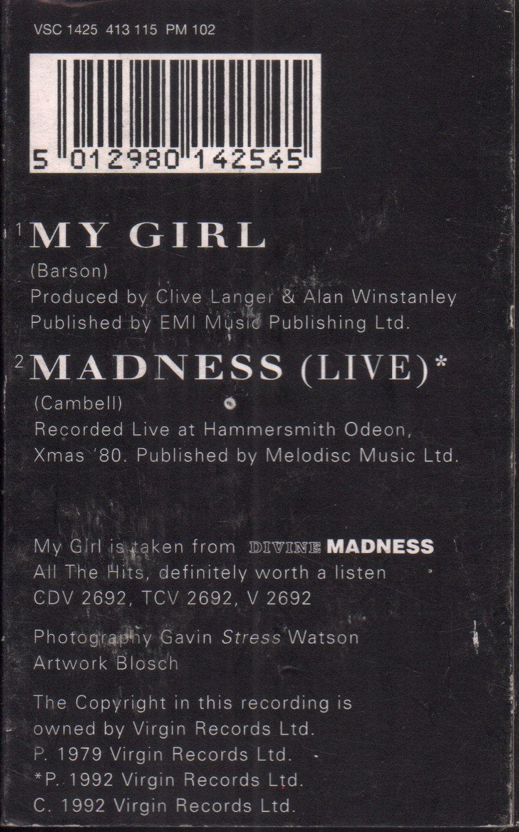 Madness - My Girl - Cassette