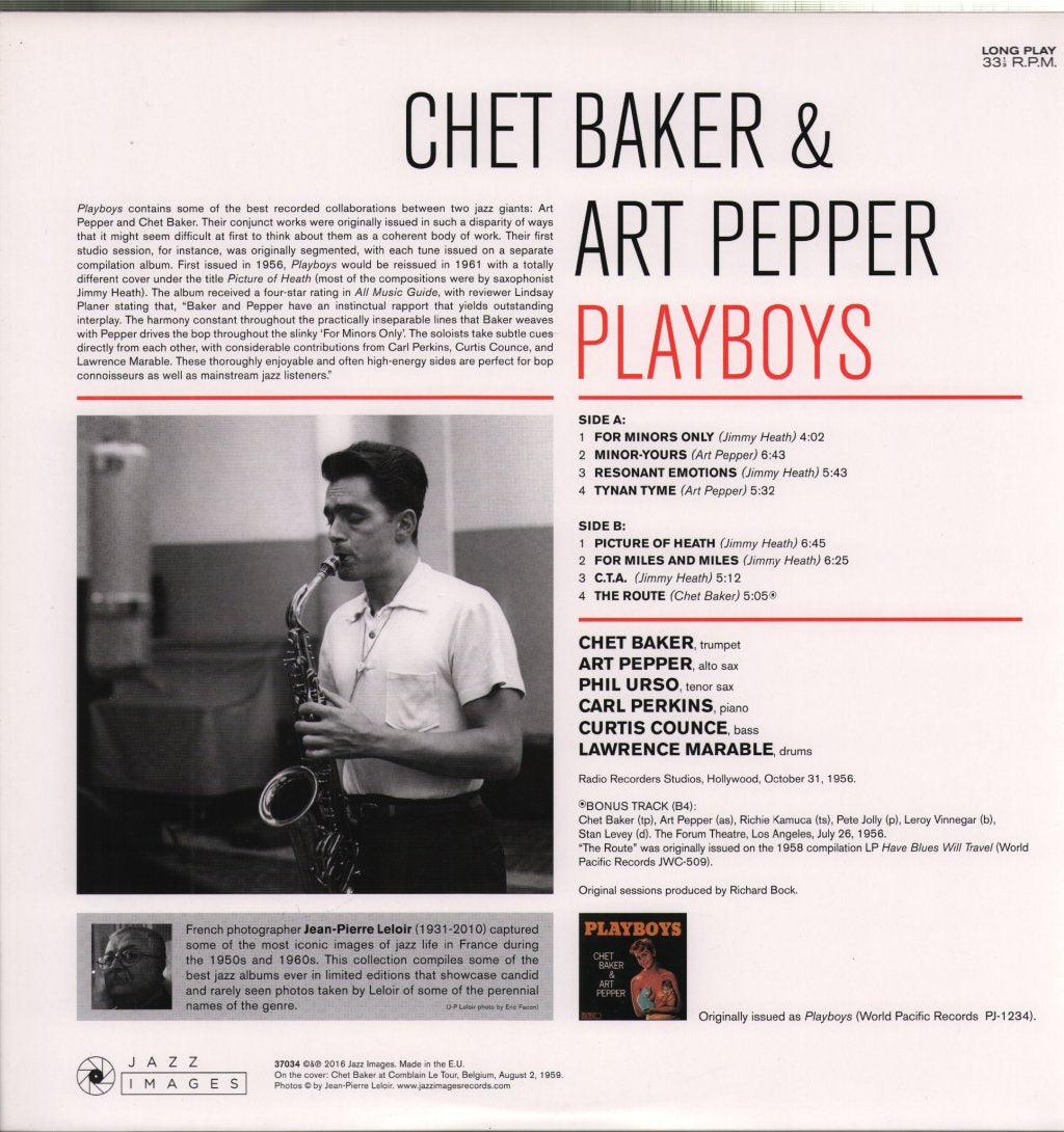 Art Pepper - Playboys - Lp