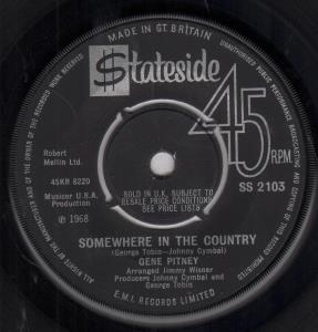 Gene Pitney - Somewhere In The Country - 7 Inch