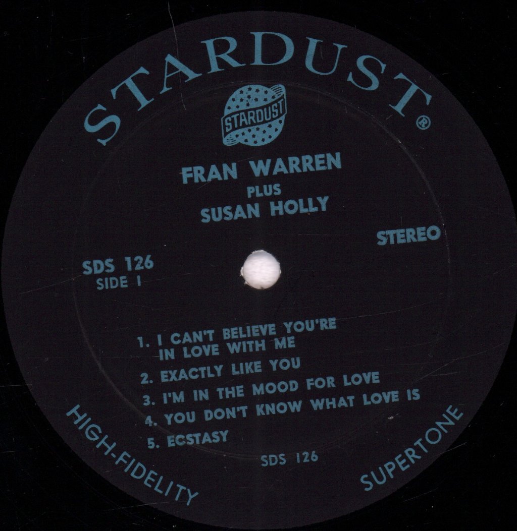 fran warren plus susan holly - Sings - Lp