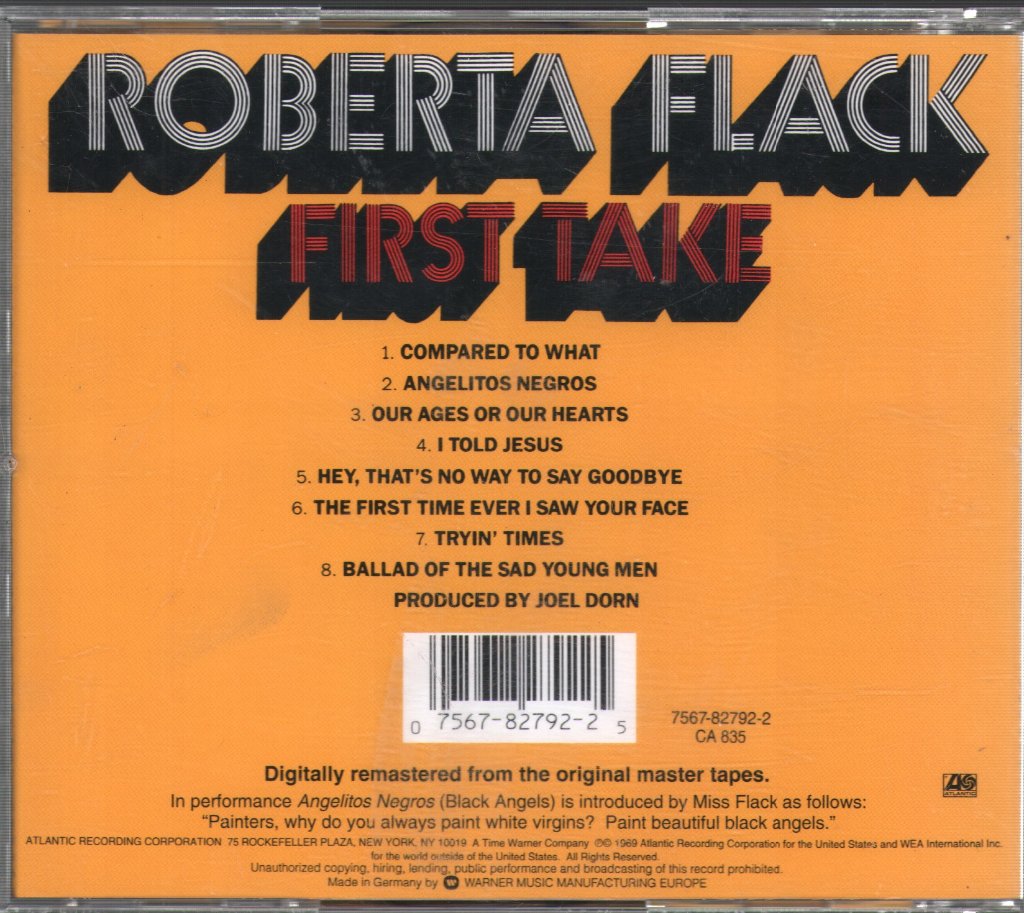 Roberta Flack - First Take - Cd