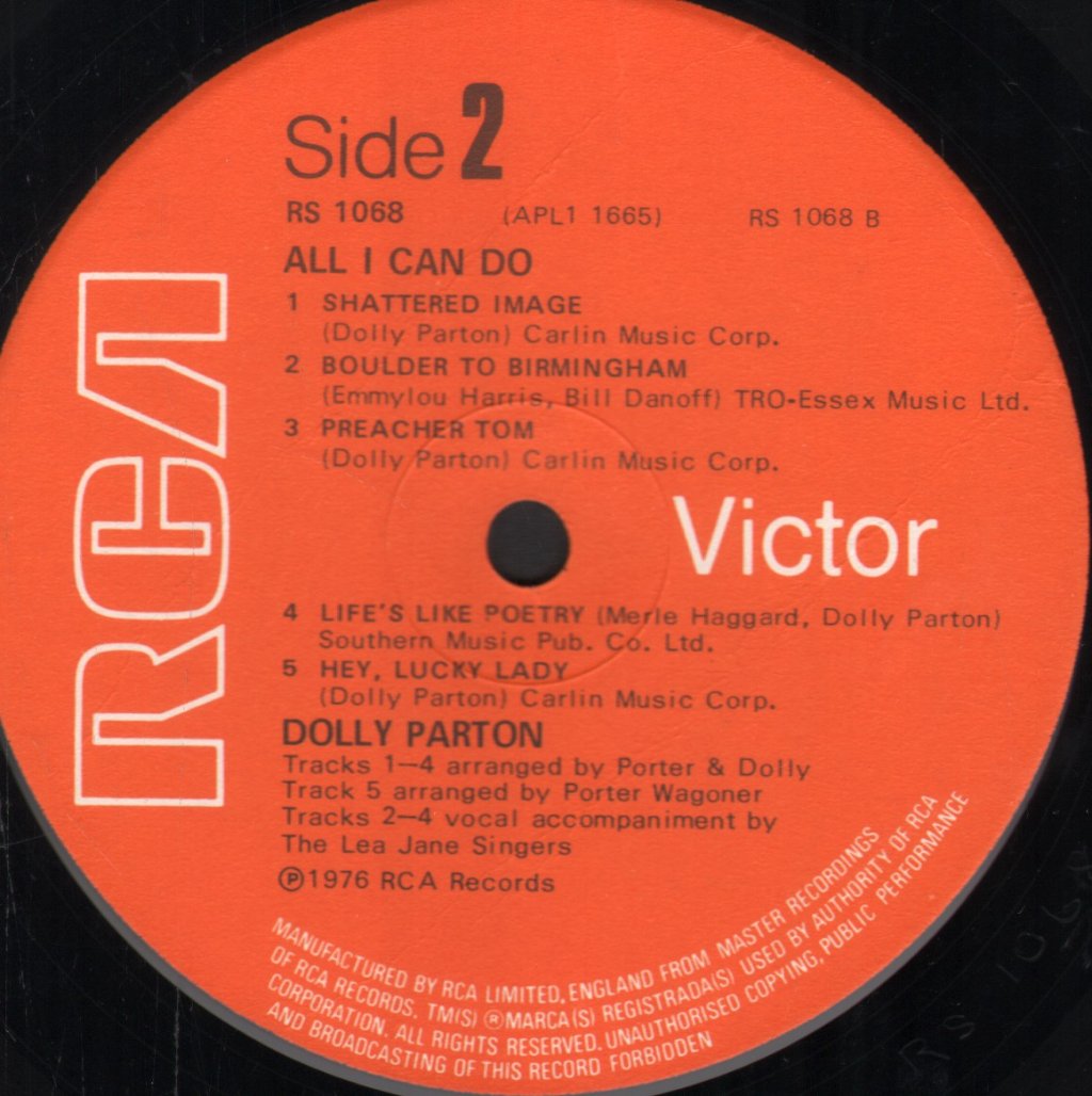 Dolly Parton - All I Can Do - Lp