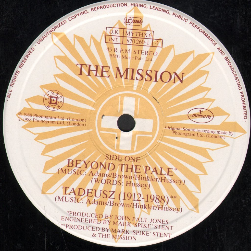 Mission - Beyond The Pale - 12 Inch