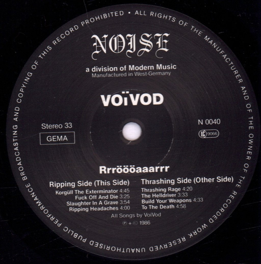 Voivod - Rrroooaaarrr - Lp